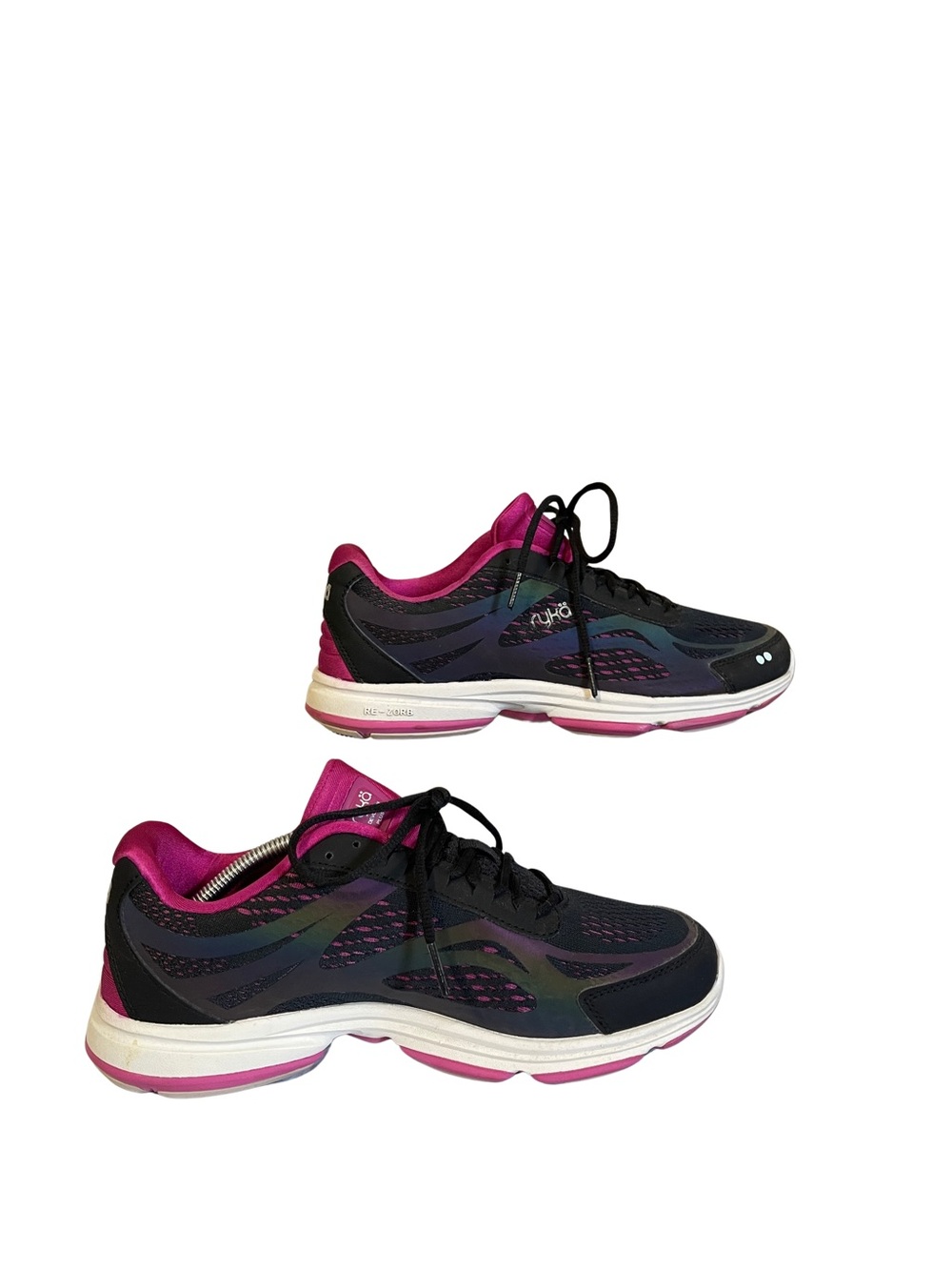 Ryka Devotion Plus 2 Black and Hot Pink Women's performance Athletic Sneakers - Picture 3 of 8
